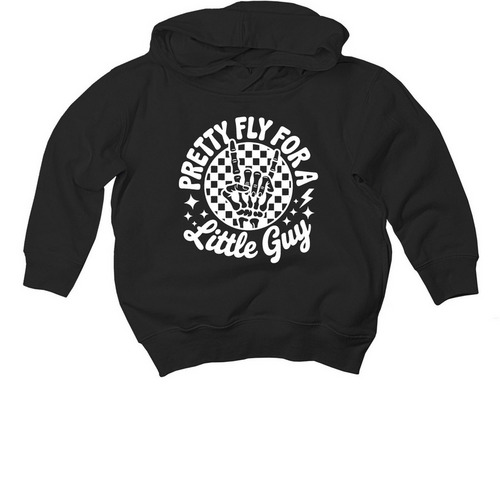 Pretty Fly for a Little Guy ??, a Black Toddler Pullover Hoodie