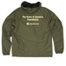 Behind The Finds Windbreaker, a Army Quarter-Zip Windbreaker (back-view)