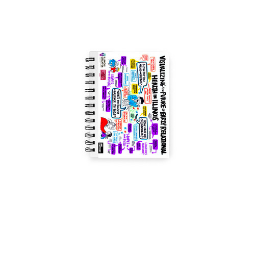 Visualizing the Future of ERH notebook, a White Spiral Notebook