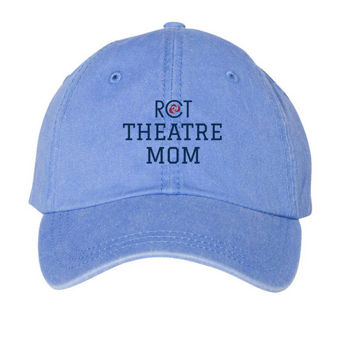 Theatre Mom Hat, a Periwinkle Printed Pigment Dye Baseball Cap