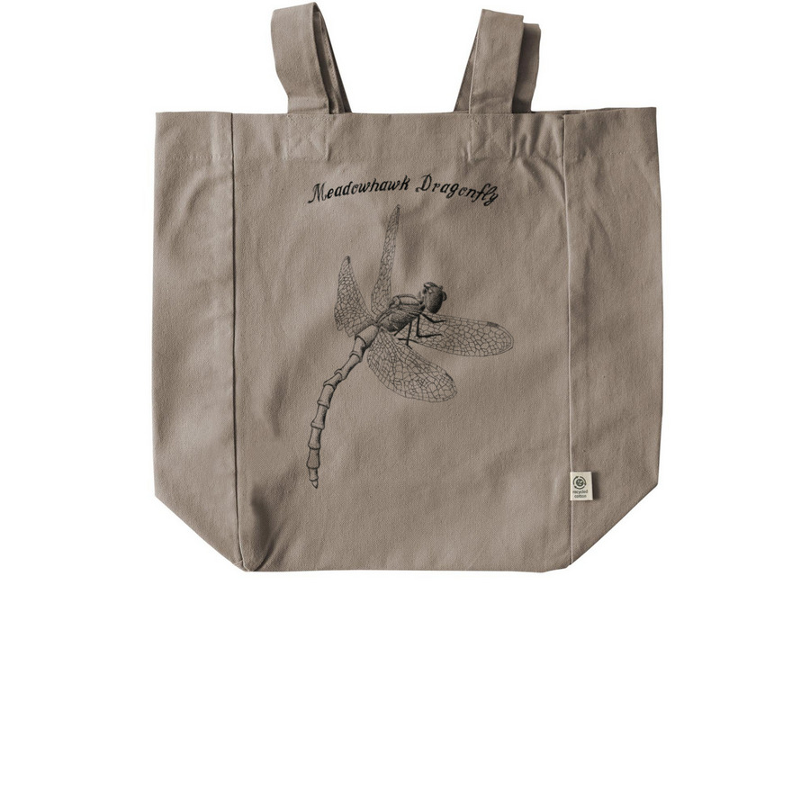 Dragonfly tote, a Pumice Recycled Cotton Tote Bag