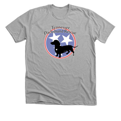 Tennessee Dachshund Rescue, a Athletic Heather Premium Unisex Tee