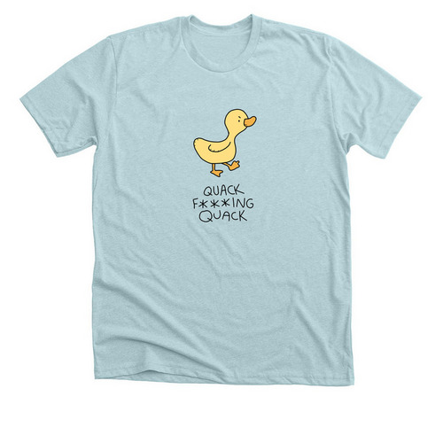 Official Grumpy Duckling, a Heather Ice Blue Premium Unisex Tee