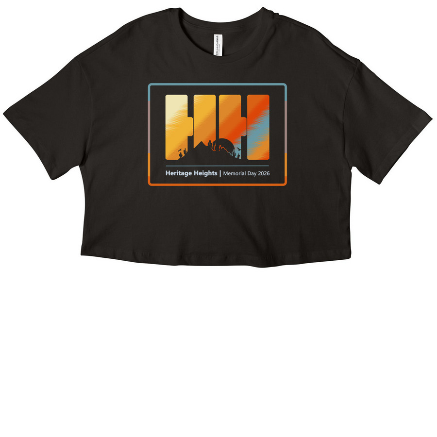 Heritage Heights Memorial Day 2026, a Black Women?s Cropped Cotton Tee