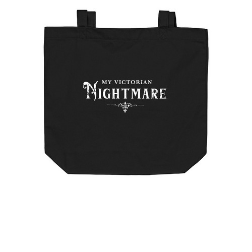 My Victorian Nightmare, a Black Organic Cotton Tote Bag