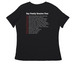 V-Neck two-sided Dark, a Black Women's Relaxed V-Neck Tee (back-view)