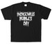 INDIGENOUS PEOPLE?S DAY, a Black Heavyweight Garment Dye Tee