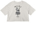 Hex ALS, a Vintage White Women?s Cropped Cotton Tee (back-view)
