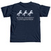 Butler University Club Equestrian, a True Navy Comfort Colors Unisex Tee (back-view)