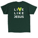 Carlisle UMC Kids, a Forest Green Classic Unisex Tee (back-view)
