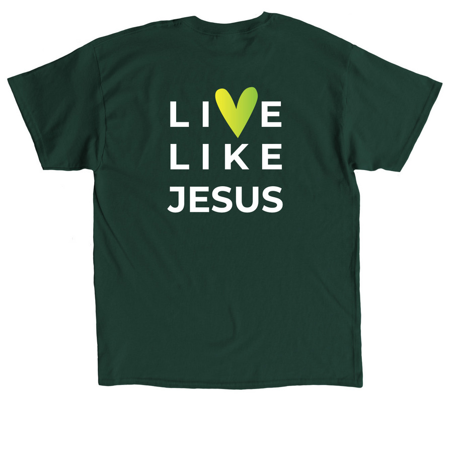 Carlisle UMC Kids, a Forest Green Classic Unisex Tee (back-view)
