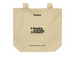 In Between Drafts Tote, a Oyster Organic Cotton Tote Bag (back-view)