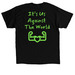 Huxley Forever Strong, a Black Classic Unisex Tee (back-view)