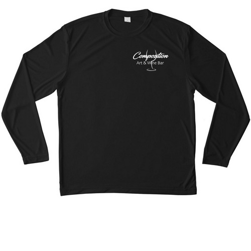 Be a good human, a Black Unisex Performance Long Sleeve Tee