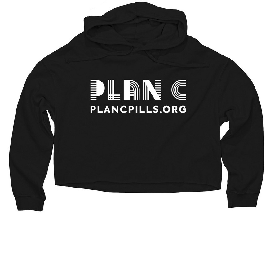 The Logo Says It All, a Black Women?s Lightweight Cropped Hoodie