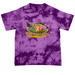 Childhood Cancer Awareness ??, a Purple Youth Crystal Tie Dye Tee
