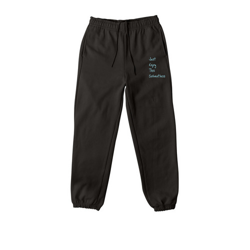 Just Enjoy These Sweats, a Black Premium Heavyweight Jogger