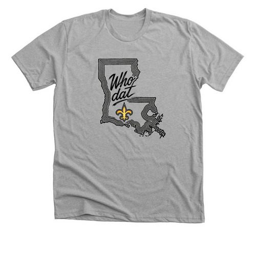 Louisiana Vibes, a Athletic Heather Premium Unisex Tee