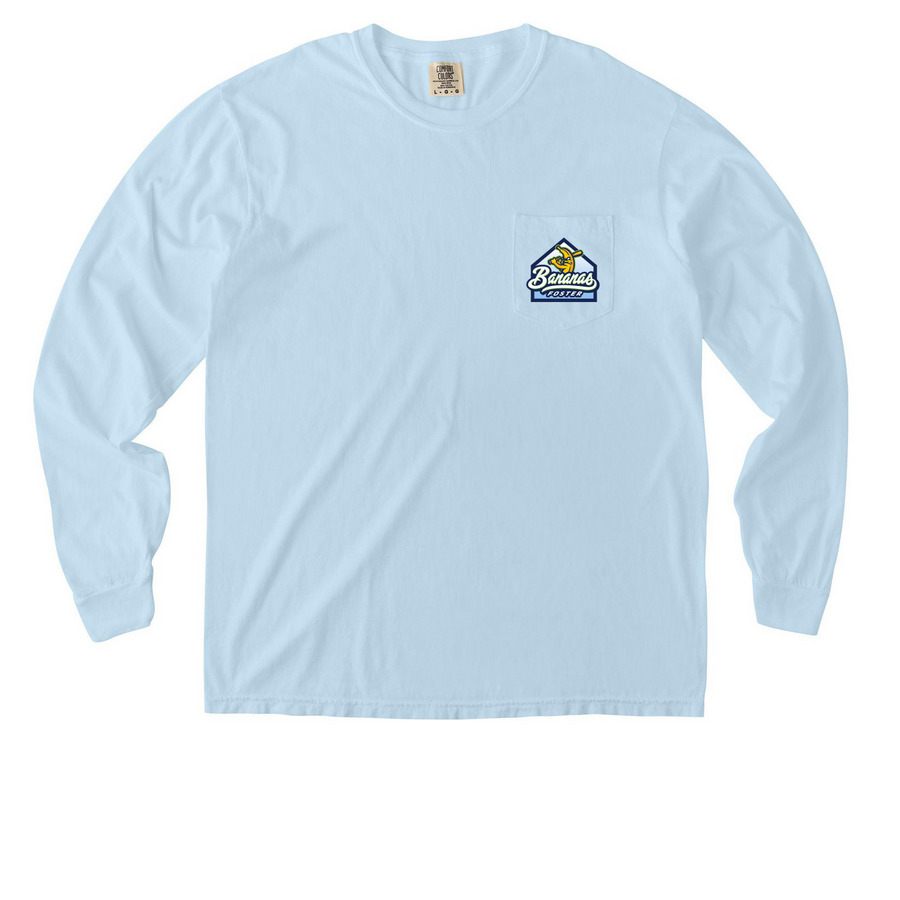 Pocket Shirt - Comfort Colors, a Chambray Comfort Colors Long Sleeve Pocket Tee