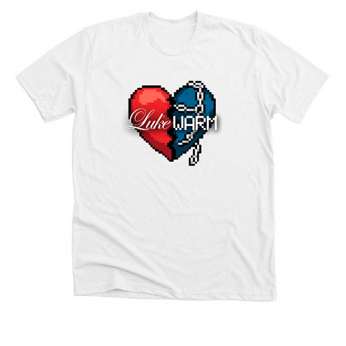 LukeWARM Tee, a Solid White Blend Premium Unisex Tee
