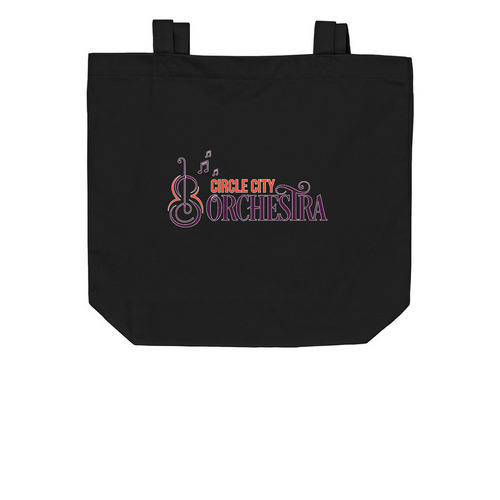 Carry the Tune. ?&nbsp;, a Black Organic Cotton Tote Bag