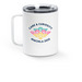 2026 Annual Conference Travel Mug, a White Stainless Steel Travel Mug (back-view)