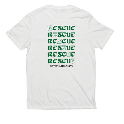 'Go Birds' Rescue Series, a Bright White Allmade Eco Triblend Unisex Tee