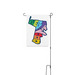 Color Westwood Map Yard Flag, a White 12" x 18" Yard Flag with Stake