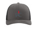 Logo Trucker Cap, a Charcoal/ Black Printed Snapback Trucker Cap