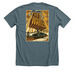 Charlie Company's Life of Warren, a Heather Slate Premium Unisex Tee (back-view)