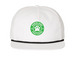 Classic Roesland Hats, a White/ Black Printed Umpqua Snapback Cap