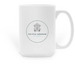 The Little Farmhouse Mug, a White Large Coffee Mug