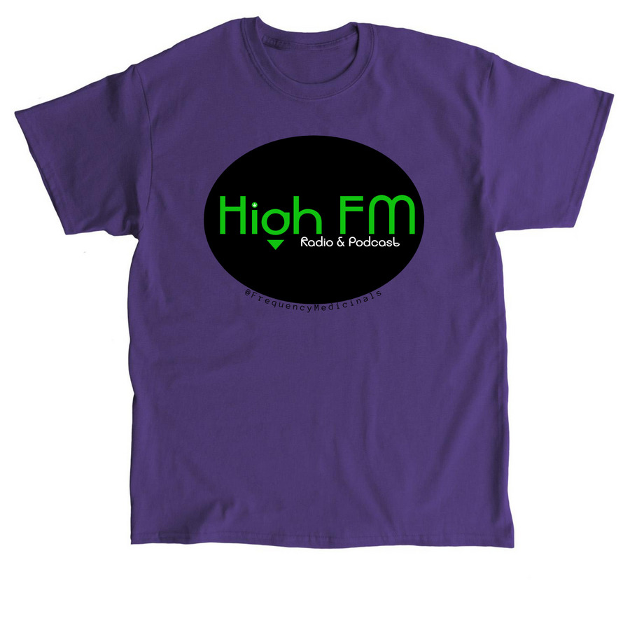 High FM Media Merch, a Purple Classic Unisex Tee