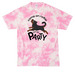 Let?s Go Party 2, a Bright Pink Crystal Tie Dye Tee