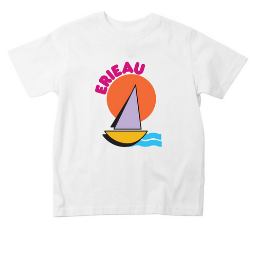 90s Erieau, a White Toddler Tee