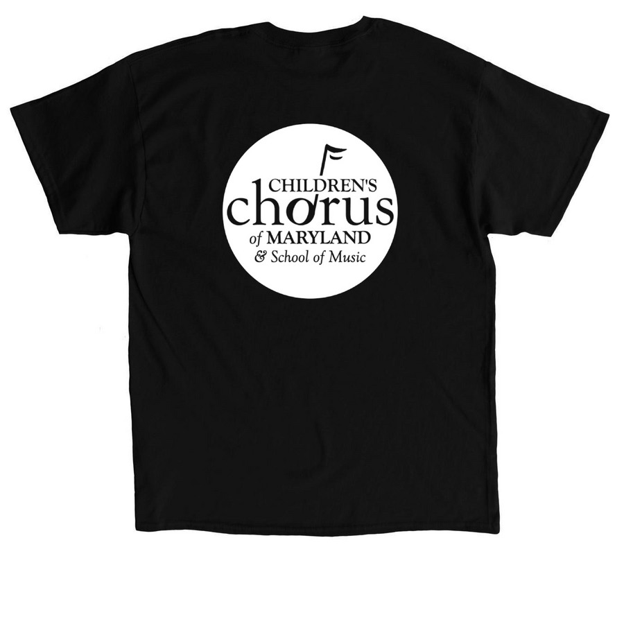 CCM Front and Back Logo, a Black Classic Unisex Tee (back-view)