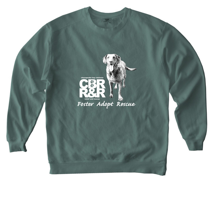 Foster Adopt Rescue, a Blue Spruce Comfort Colors Crewneck Sweatshirt