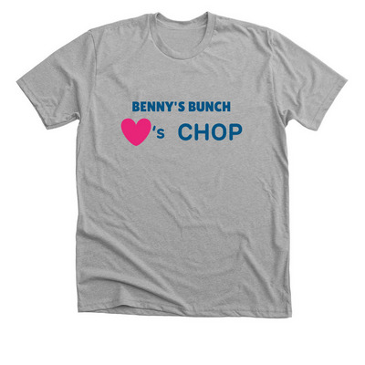 I HEART CHOP RUN WALK CHALLENGE, a Athletic Heather Premium Unisex Tee