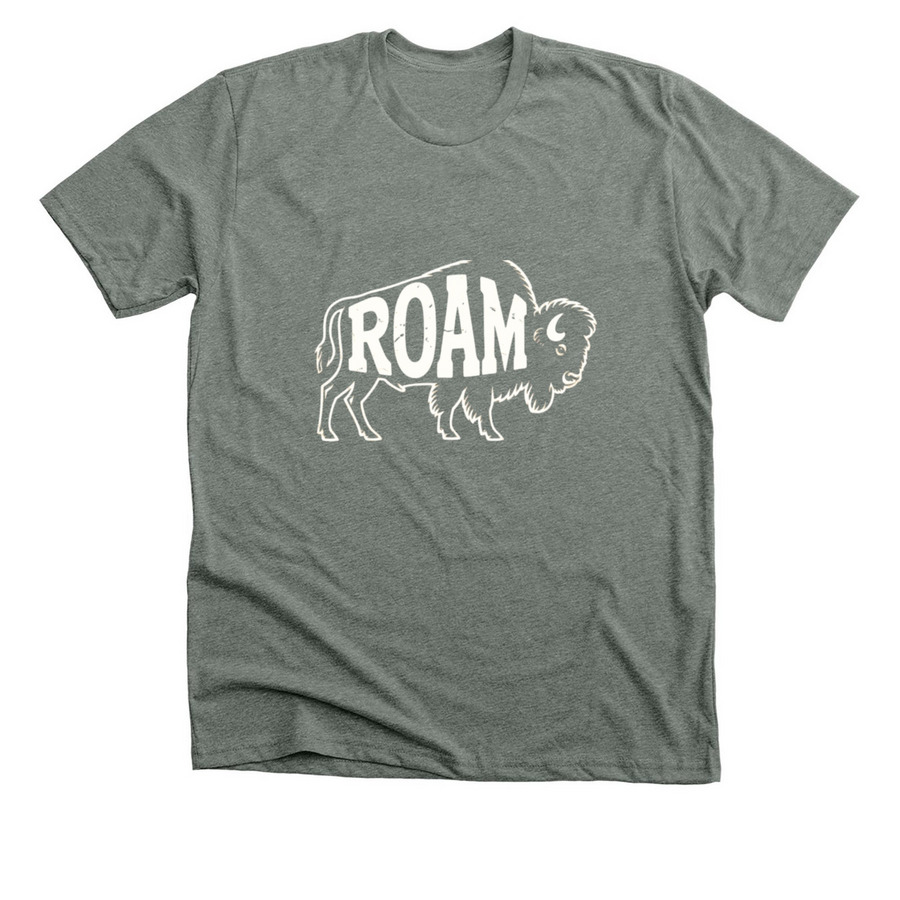 Roam, a Deep Heather Premium Unisex Tee