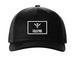 STAPLE HAT - LOGO, a Black Printed Five-Panel Trucker Cap