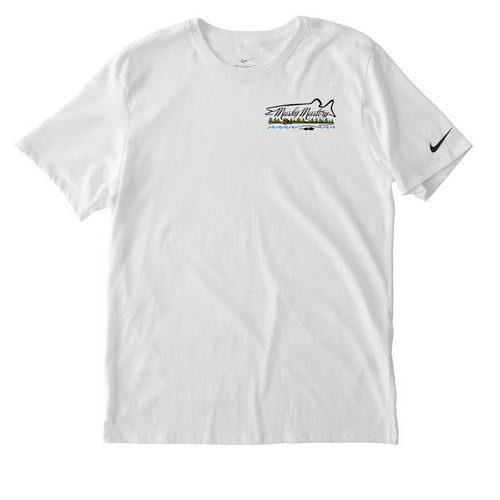 Summer Styles, a White Nike Dri-FIT Jersey Blend Performance Tee