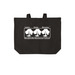 Tote Bag, a Deep Black Cotton Canvas Tote Bag