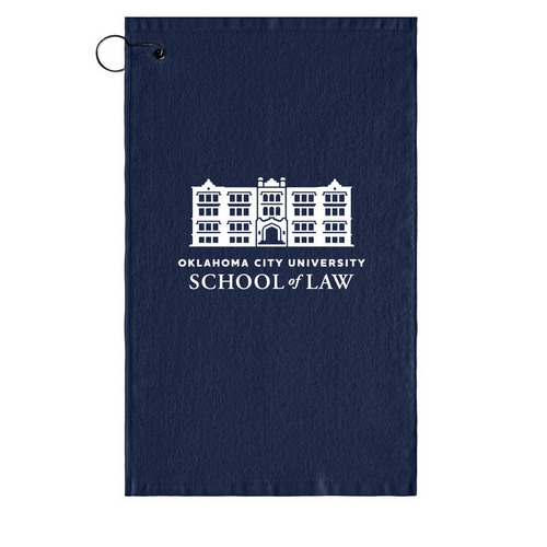 OCU LAW Golf Towel, a Navy Golf Towel