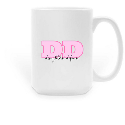 DD coffee mugs, a White Large Coffee Mug