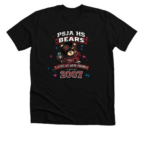 When we were young, a Solid Black Blend Premium Unisex Tee