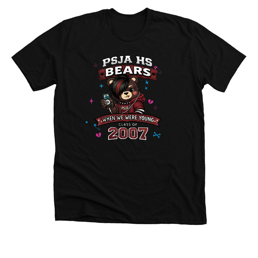 When we were young, a Solid Black Blend Premium Unisex Tee