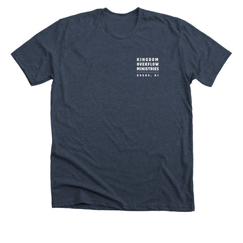 WNC Community Rebuild Project, a Heather Midnight Navy Premium Unisex Tee