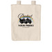 Protect Your Pride Tote, a Natural Reclaimist Everywhere Tote Bag (back-view)