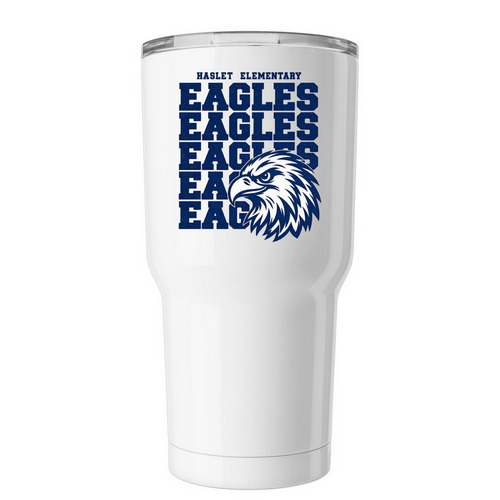 Haslet Tumbler, a White Insulated Tumbler