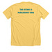 Miles4Mom at Grandma's, a Heather Yellow Gold Premium Unisex Tee (back-view)